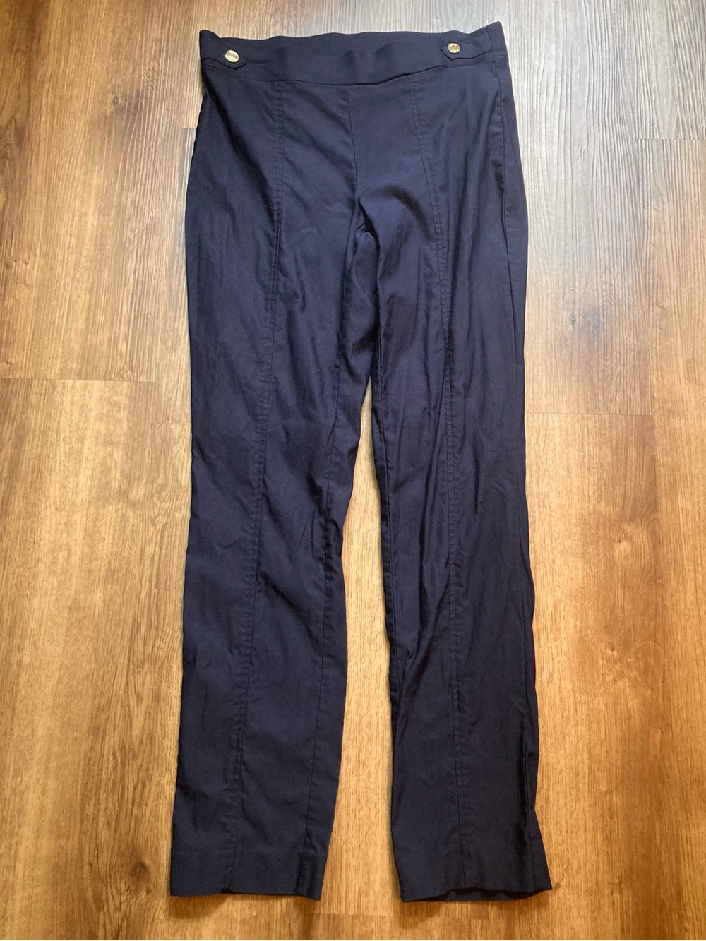Anne Klein Nice Navy Blue Skinny Stretch Pants 6